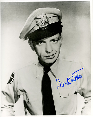 Autographed by Don Knotts (Barney Fife)