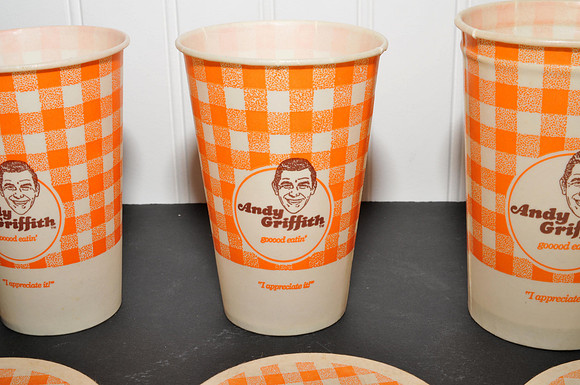 Original Andy Griffith Cups and Lids