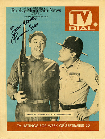Autographed by Ronnie Schell (Duke Slater)