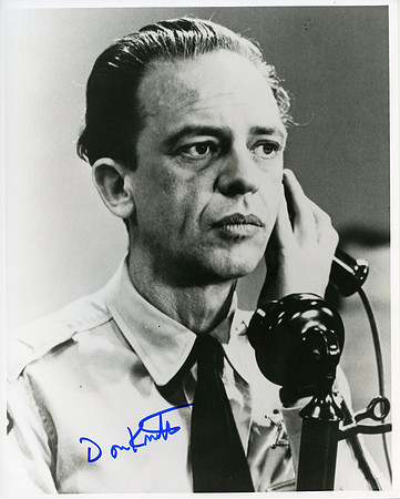 Autographed by Don Knotts (Barney Fife)
