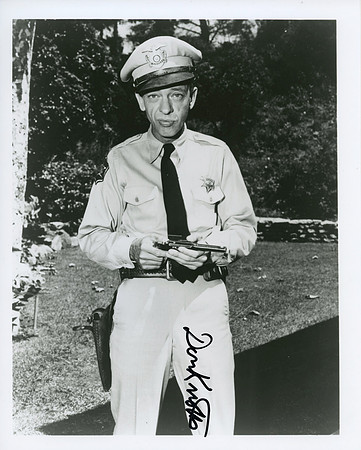 Autographed by Don Knotts (Barney Fife)