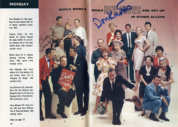 Autographed by Don Knotts (Barney Fife) - Elinor Donahue (Ellie Walker)
