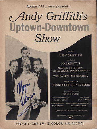 Autographed by Maggie Peterson (Charling Darling)