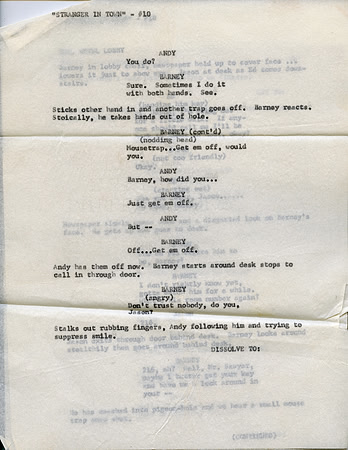 Original Script that belonged to Phil Chambers (Jason)