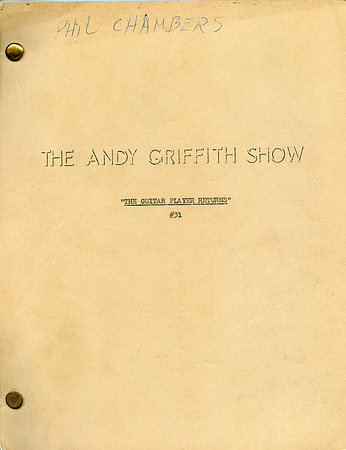 Original Script that belonged to Phil Chambers (Jason)