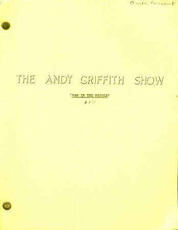 Man in the Middle - Aneta Corsaut (Helen Crump) Original Script with her hand written notes
