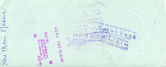 Original Jim Nabors Check