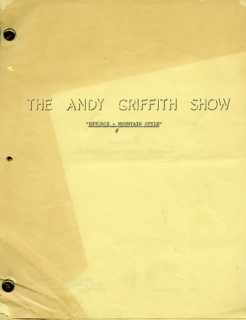 Original Script that belonged to Doug Dillard (Darling Boy)