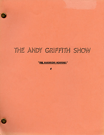 Original Andy Griffith Show script - Never Filmed Episode