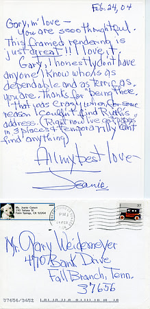 Original Jean Carson (Fun Girl) Letter