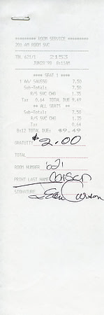 Original Receipt - Jean Carson (Fun Girl)