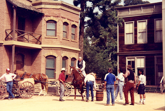 Candid photo from Matlock set