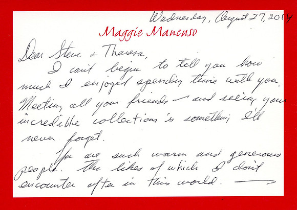 Original Maggie Peterson (Charlene Darling) Letter