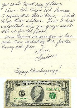 Original Barbara Stuart (Ms. Bunnie) Letter