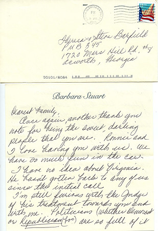 Original Barbara Stuart (Ms. Bunnie) Letter
