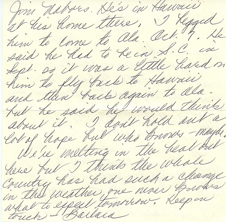 Original Barbara Stuart (Ms. Bunnie) Letter