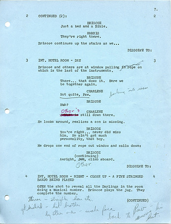 Maggie Peterson's (Charlene Darling) Original Script with her hand written notes