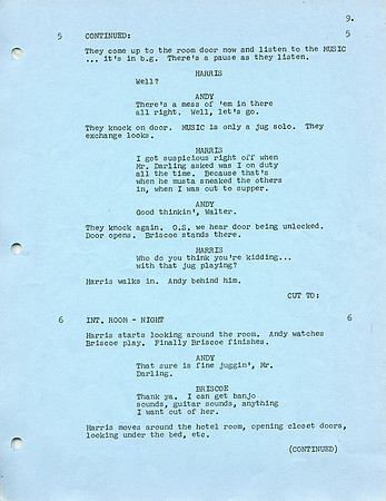 Maggie Peterson's (Charlene Darling) Original Script with her hand written notes