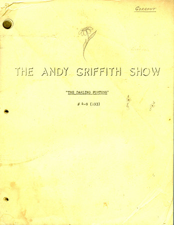 The Darling Fortune - #193 - Aneta Corsaut (Helen Crump) Original Script with her hand written notes
