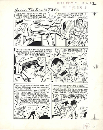 Original No Time For Sergeants Comic Book Artwork