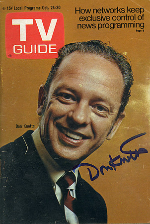 Autographed by Don Knotts (Barney Fife)