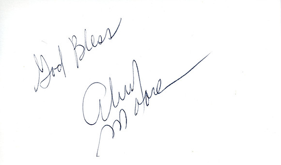 Autographed by Alvy Moore (Kitchenware Salesman)