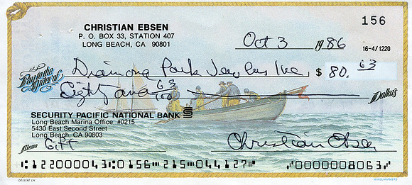 Original Buddy Ebsen Check