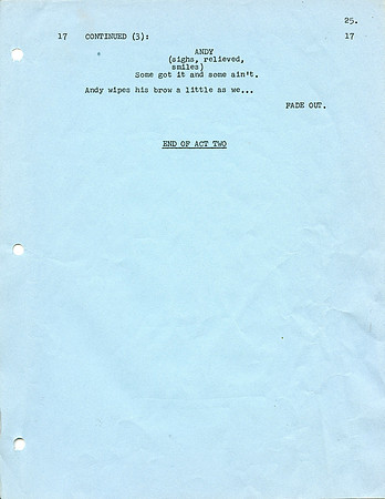 Maggie Peterson's (Charlene Darling) Original Script with her hand written notes