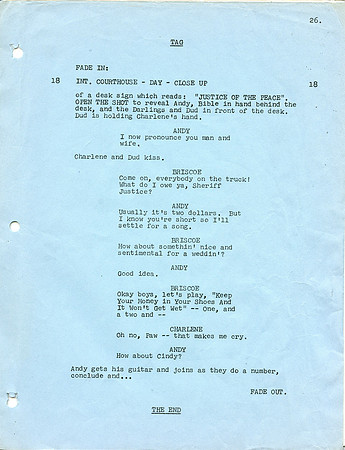 Maggie Peterson's (Charlene Darling) Original Script with her hand written notes