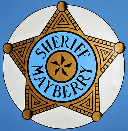 Sheriff Mayberry Decal used on the Squad Car (drivers door) in the Return to Mayberry Movie 1986