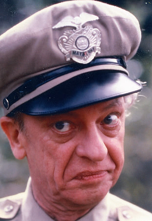 Original Hat Badge worn by Don Knotts (Barney Fife) in the Return to Mayberry Movie 1986