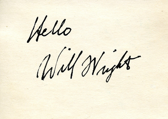 Autographed by Will Wright (Ben Weaver)