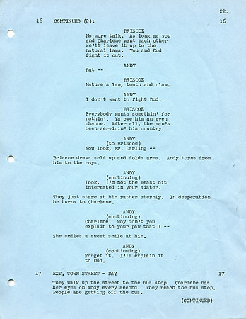 Maggie Peterson's (Charlene Darling) Original Script with her hand written notes