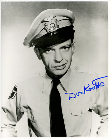 Autographed by Don Knotts (Barney Fife)