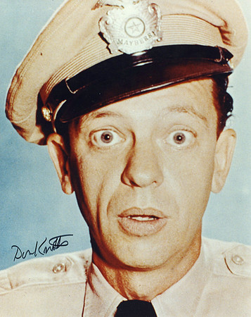 Autographed by Don Knotts (Barney Fife)